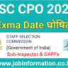 SSC CPO Exam Date