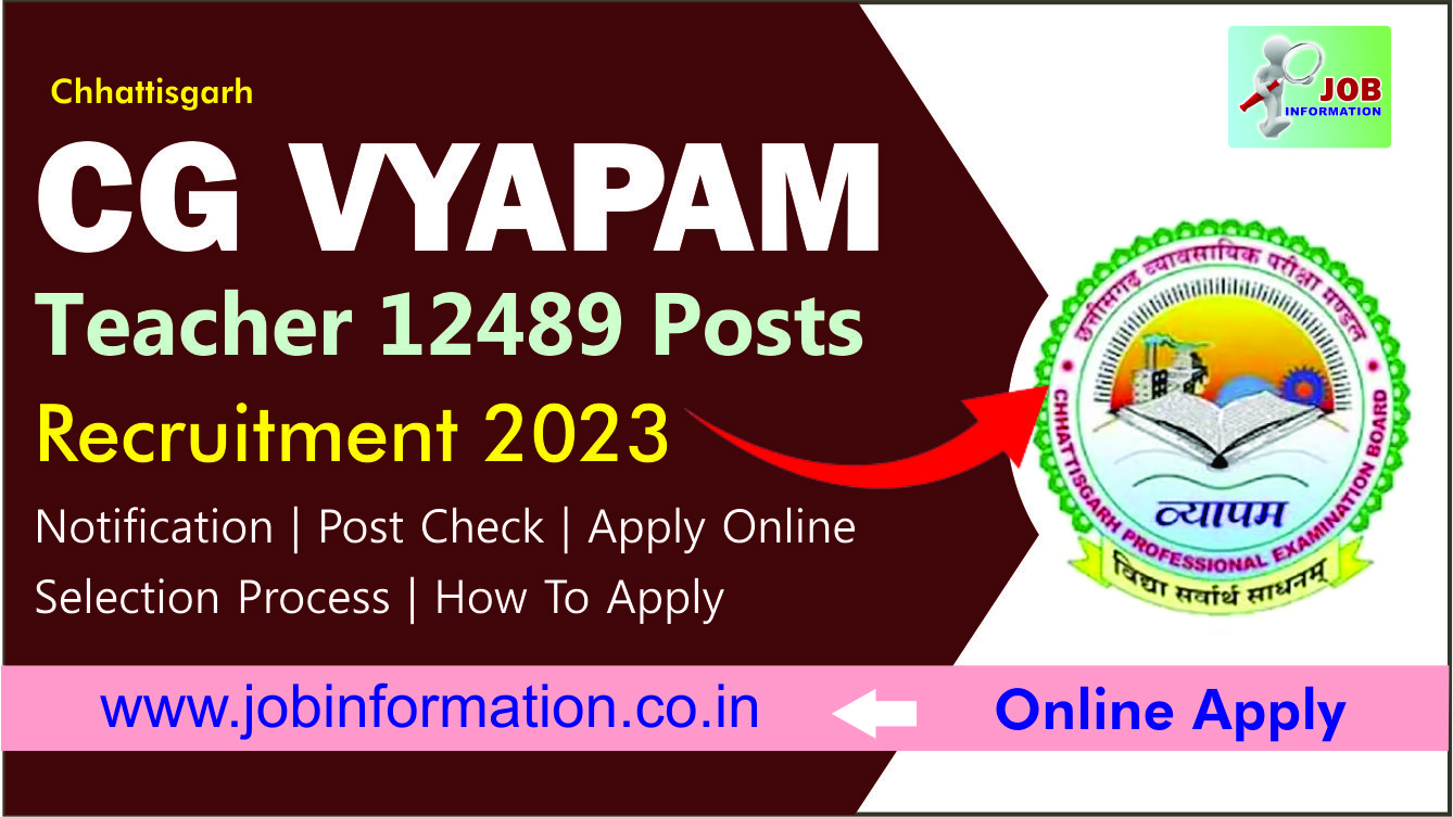 CG Vyapam Teacher Recruitment