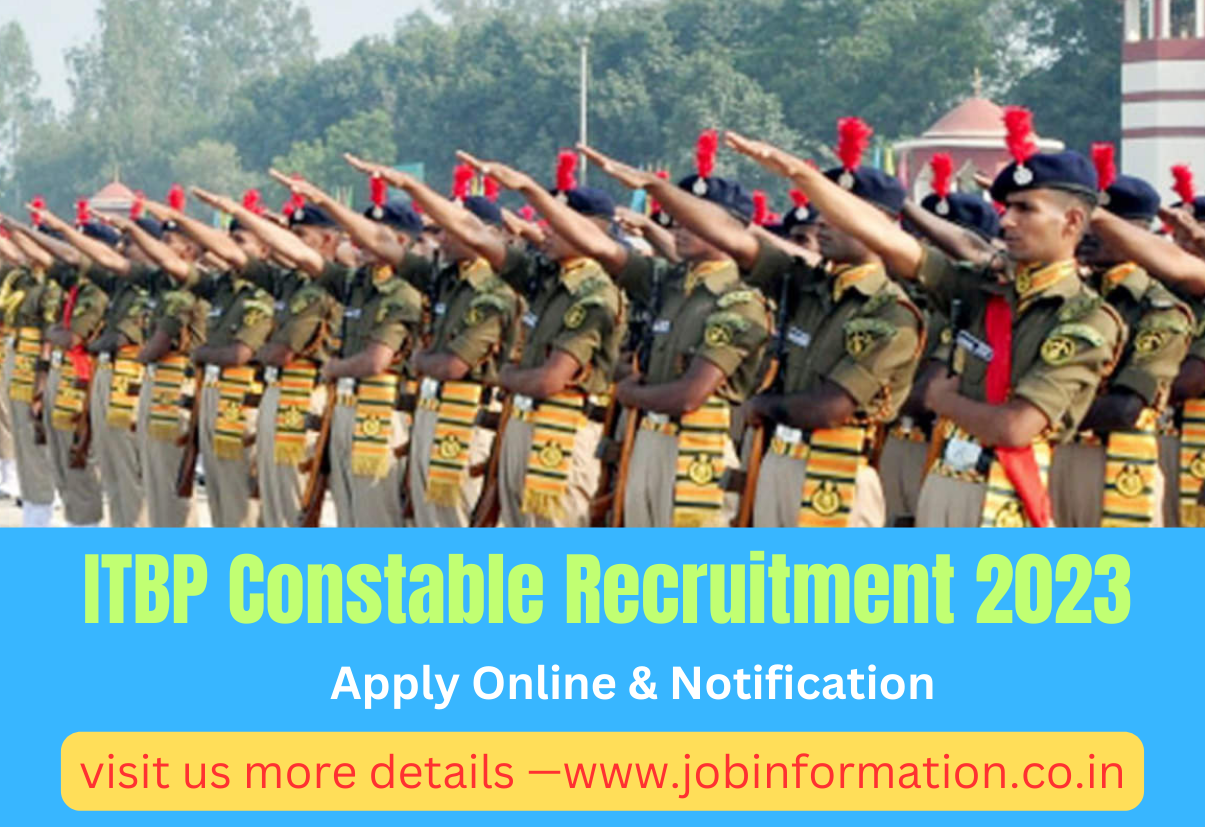 ITBP Constable Recruitment 2023 Apply Online for Head Constable Midwife, Post Check, Age, Selection Process, Eligibility and How to Apply