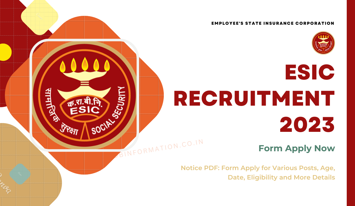 ESIC Delhi Recruitment 2023 Notice PDF: Form Apply for Various Posts, Age, Date, Eligibility and More Details