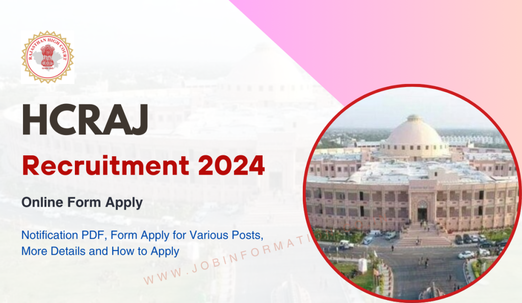HCRAJ Recruitment 2024 OUT: Online Form for 34 Posts, Eligibility Check, Selection Process and How to Apply
