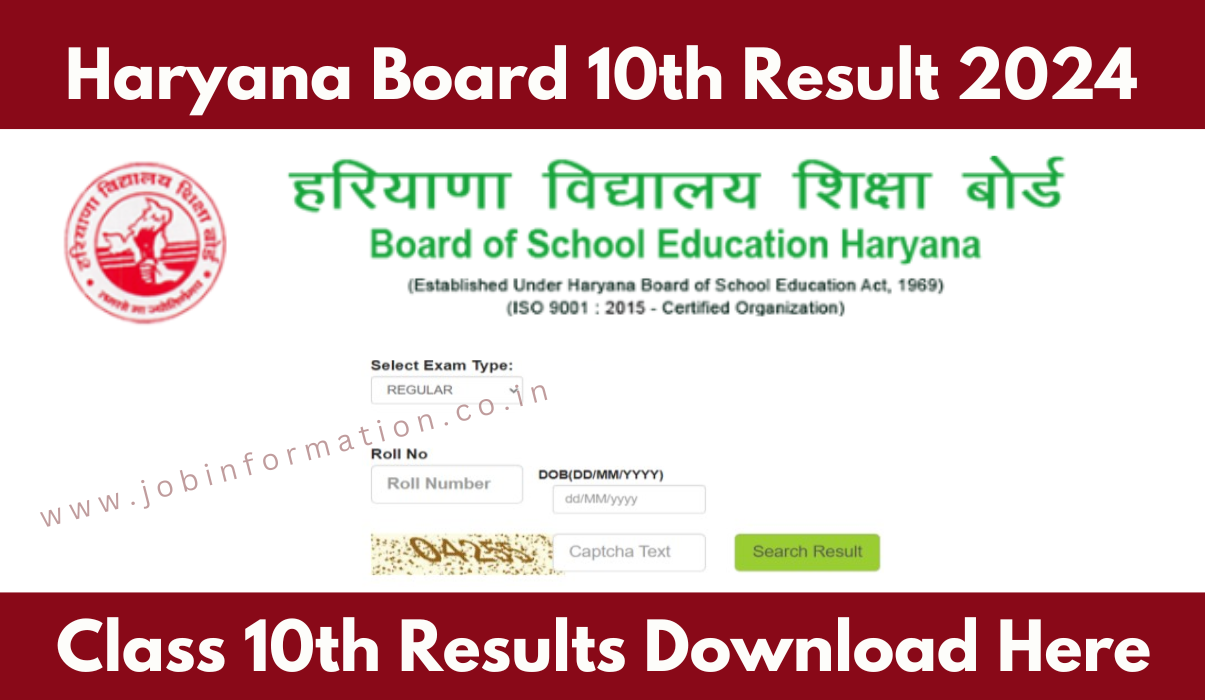 HBSE 10th Result 2024 Out: Direct Link, Latest News, Live Updates, Today Declare