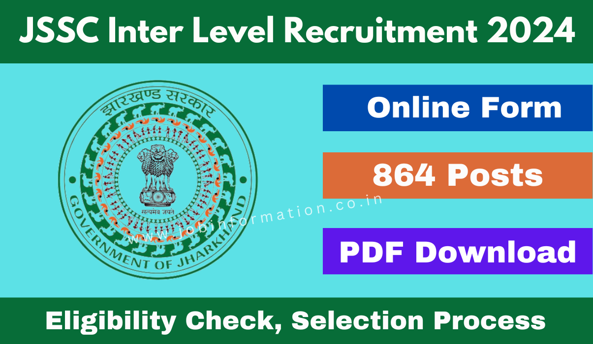 JSSC Inter Level Recruitment 2024 OUT: Apply Online for 864 Posts, Eligibility Check and Other Details