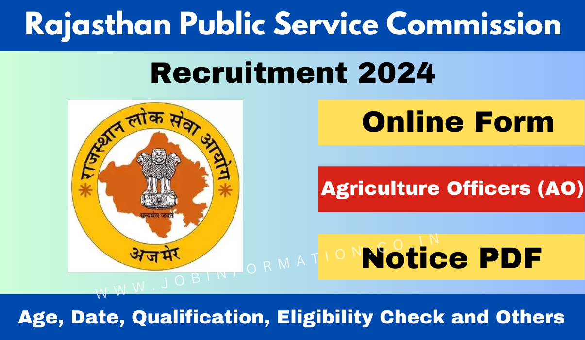 RPSC Agriculture Officer Recruitment 2024 Notification and Online Apply Reopen with Vacancies Increased, Check Details Here
