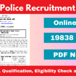 Bihar Police Constable Recruitment 2025 Notification Out for 19838 Posts, Apply Online Form and How to Apply
