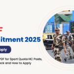 CISF HC Recruitment 2025 Notification OUT, Apply Online, Age, Date, Qualification and Other Details